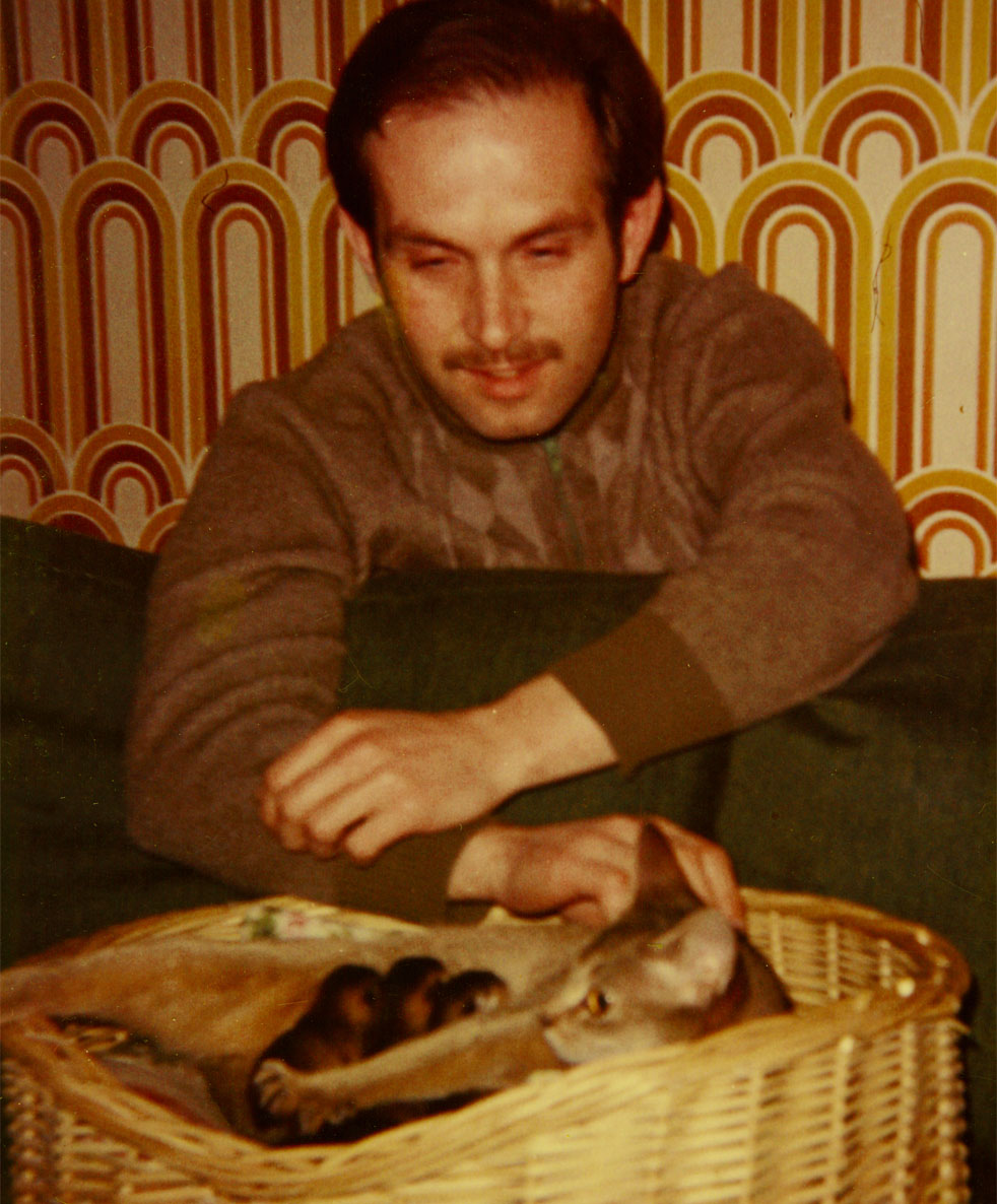 Vincent Kaiser Abessinier Zucht mit 14.2.1976; Wodan's- Angelina; 23 ruddy